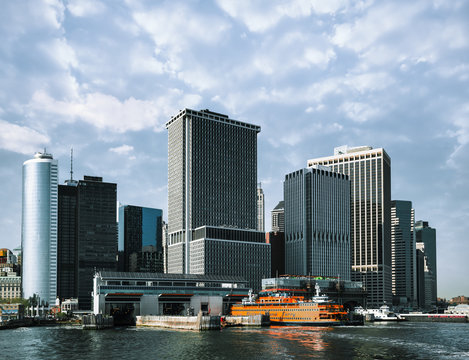 Staten Island Ferry Whitehall Terminal In Lower Manhattan