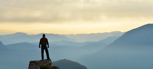 Young man who discovered new places