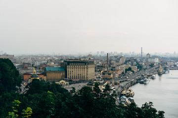 View over the city of Kiev