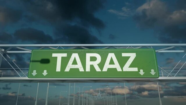 the plane landing in Taraz kazakhstan