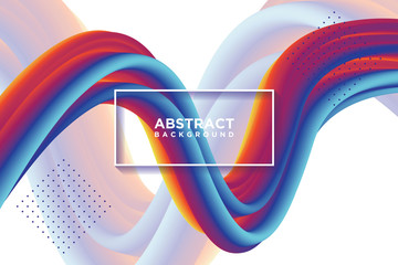 Modern vector templates. 3d liquid background.