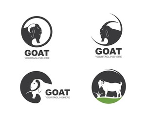 Goat Logo Template vector illustrtion