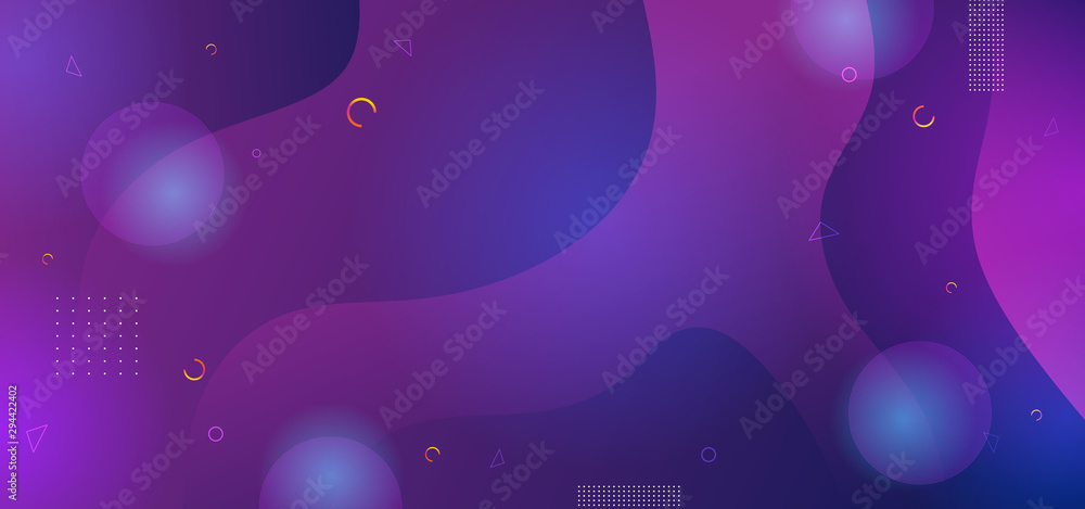 Poster ultra violet abstract background with fluid liquid gradient shapes. dynamic modern and futuristic de