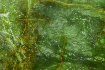 Obraz na płótnie Canvas Green natural marble with brown veins in cracks, texture for ceramic tiles and floor tiles