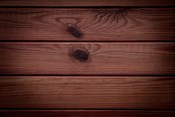 Obraz premium Wooden brown boards, dark background for your text.. Macro Natural Wooden Board Texture