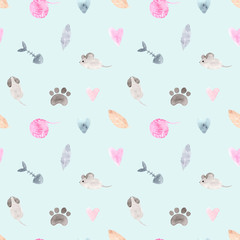 Watercolor set. Hand painted Illustration isolated on white background.