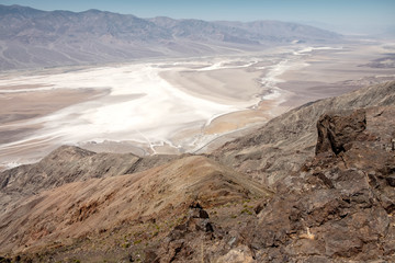 Dante's View, from 11,000' Telescope Peak to -281' Badwater Basin. Death Valley National Park, California, USA