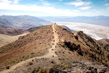Dante's View, from 11,000' Telescope Peak to -281' Badwater Basin. Death Valley National Park,...