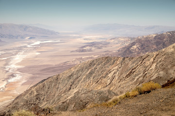 Dante's View, from 11,000' Telescope Peak to -281' Badwater Basin. Death Valley National Park,...