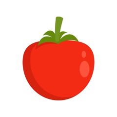 Tomato icon. Flat illustration of tomato vector icon for web design