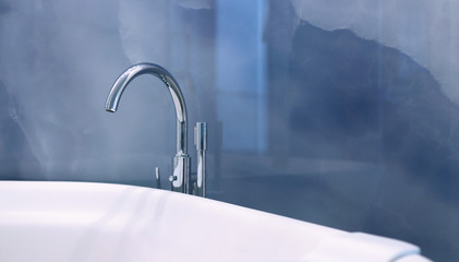 faucet in the bathroom