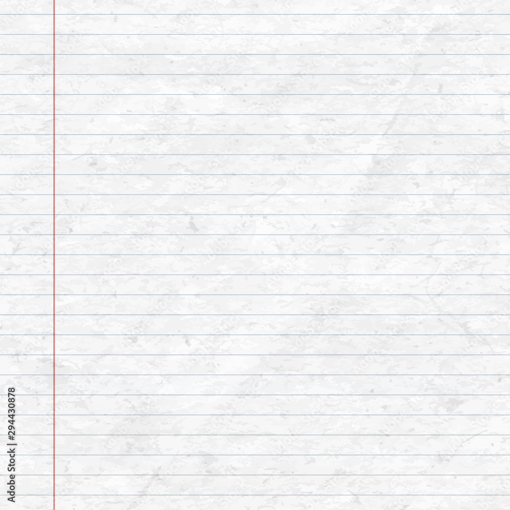 Poster white squared note, notebook paper for text. vector illustration background
