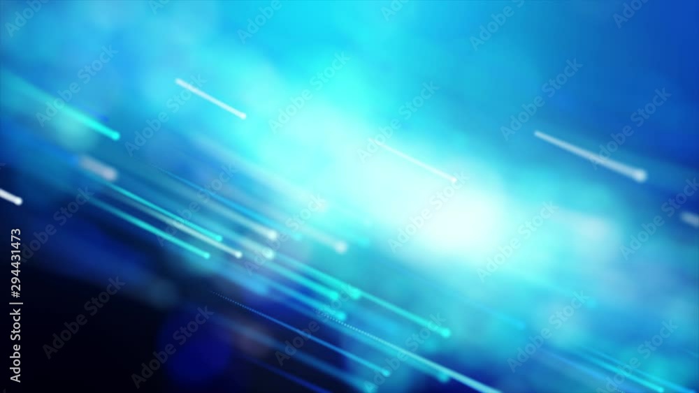 Poster abstract background moving pass through the particle and lighting effect dark and grain process