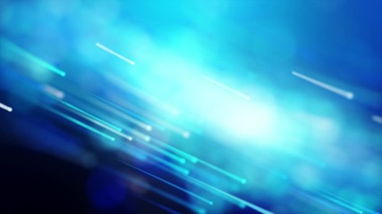 Abstract background moving pass through the particle and lighting effect dark and grain process