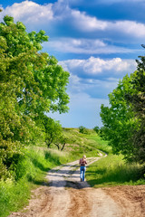 Beautiful landscape in Southern Poland near Walbrzych