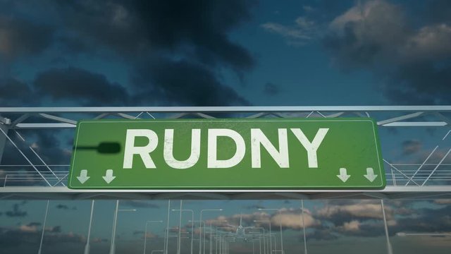 the plane landing in Rudny kazakhstan