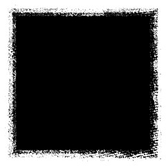 Grunge background black rectangular isolated on white background