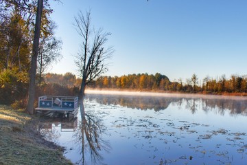 2408 - Lifting Fog on Lake (2408-WAT-101818-0855A)