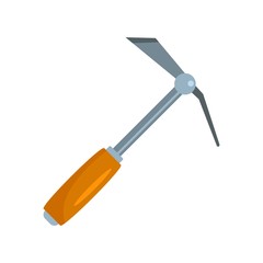 Hand shovel dig icon. Flat illustration of hand shovel dig vector icon for web design