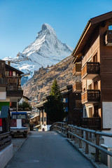 Zermatt Valley and Matterhorn, Zermatt, Switzerland
