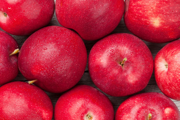 Ripe red apples