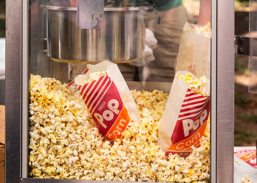 Macchina Per Popcorn - Immagini vettoriali stock e altre immagini