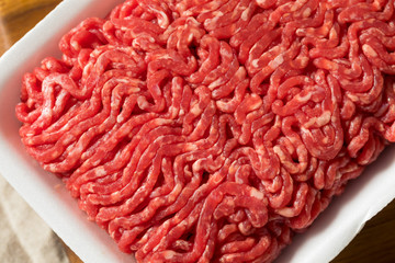 Raw Organic Red Ground Minced Beef