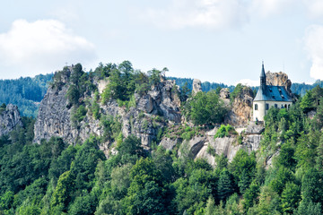 Mala Skala Rock Castle.  Czech Republic.