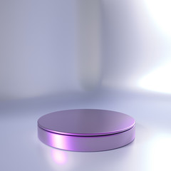 Elegant, beautiful abstract background with elements, studio, pedestal, minimalism. 3d illustration, 3d ..rendering.