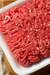Raw Organic Red Ground Minced Beef