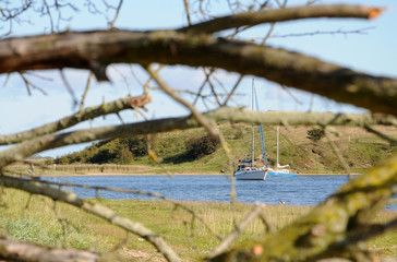 Segelboote auf der Trave