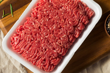 Raw Organic Red Ground Minced Beef