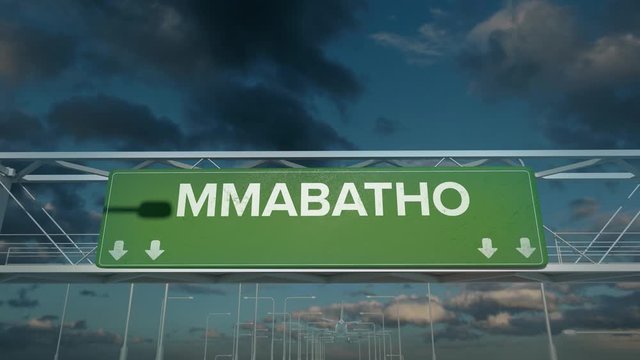 the plane landing in Mmabatho south africa