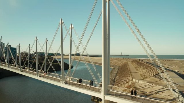 Dunkirk Grand Large footbridge (Passerelle du Grand Large, Dunkerque, France)