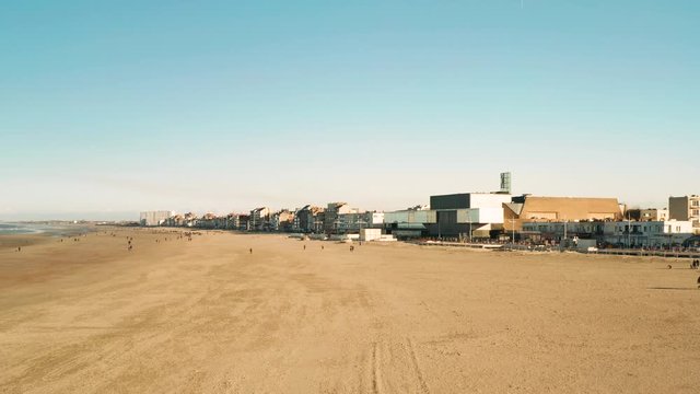 Dunkirk Sea dike and beach (Dunkerque, France)