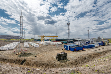 A modular plant for the production of explosives.