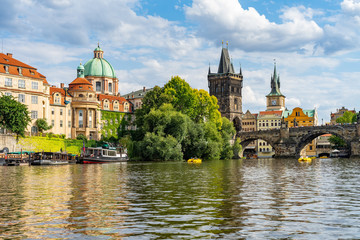 Fototapeta premium Charles Bridge Prague in Czech Republic.