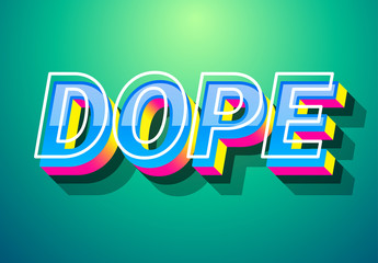 Bright Offset Text Effect