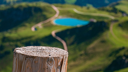 Beautiful alpine view at the famous Kitzbüheler Horn, Kitzbühel, Tyrol, Austria