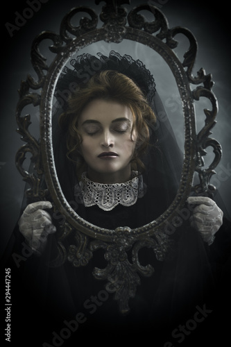 gloomy vintage portrait