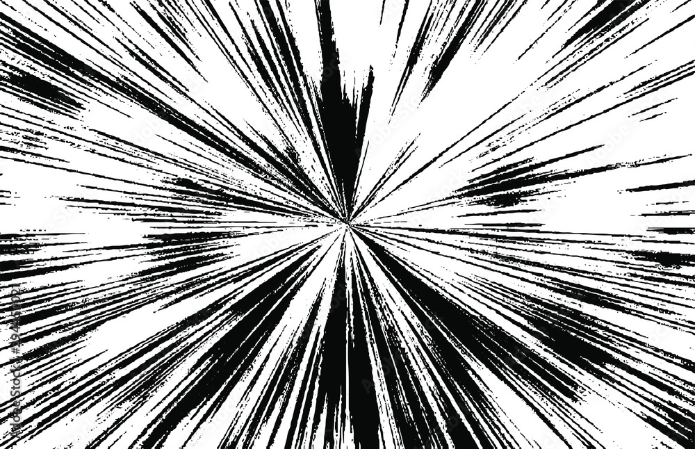 Poster circular starburst explosion texture. distressed uneven grunge background. abstract vector illustrat