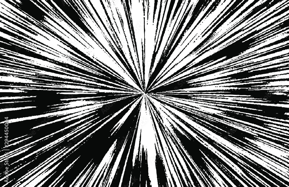 Poster circular starburst explosion texture. distressed uneven grunge background. abstract vector illustrat