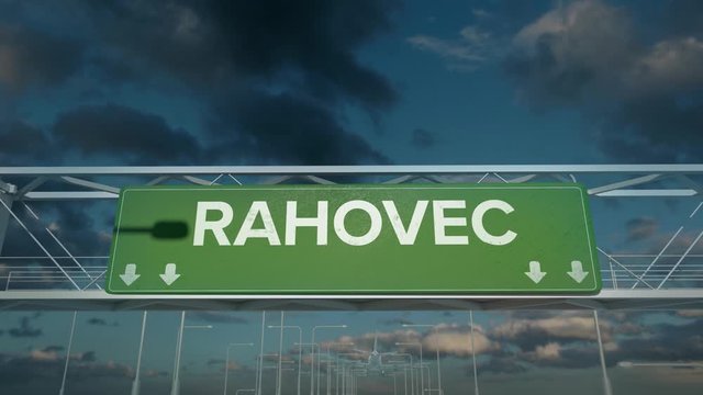 the plane landing in Rahovec kosovo