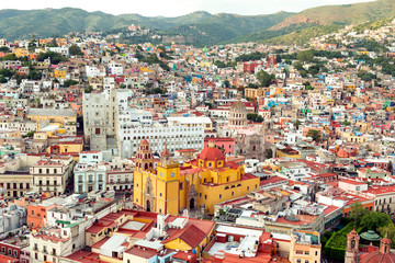 Guanajuato, Mexico. Panoramic view