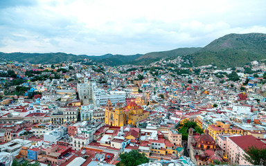 Fototapeta na wymiar Guanajuato, Mexico. Panoramic view