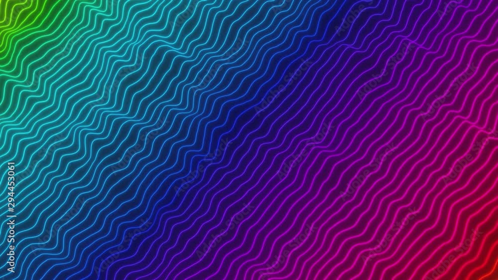 Poster looped animation. abstract colorful wavy background in bright rainbow colors. modern colorful wallpa