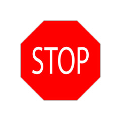 stop Red Prohibition stop sign, Red circle warning and no entry or access  with symbol, simply vector graphic illustration, isolated on white background with 