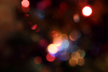 Abstract circle Blur Bokeh Christmas lights effect