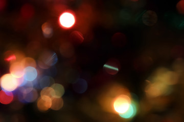 Abstract circle Blur Bokeh Christmas lights effect