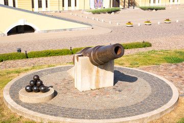 Old cannon in Daugavpils Fortress, Latvia